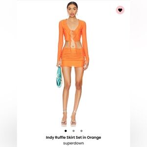 Superdown Indy Ruffle Skirt Set